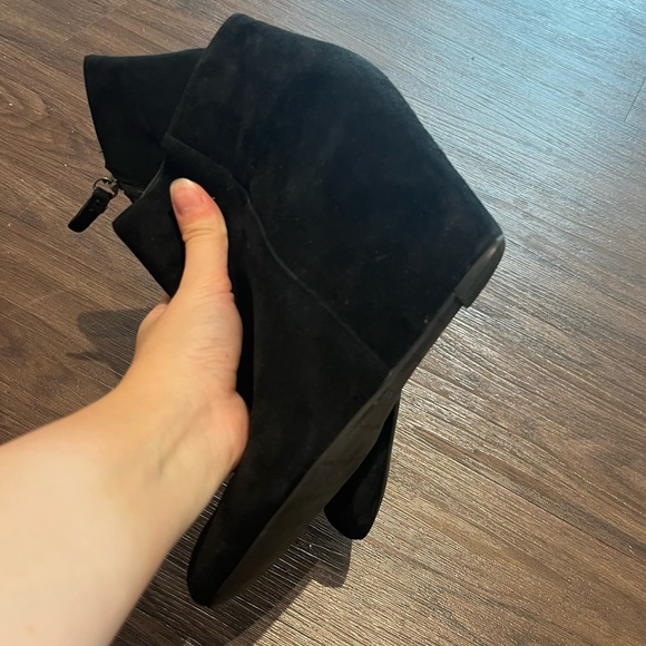 Via Spiga Harrison Suede Wedge Booties - Picture 5 of 7